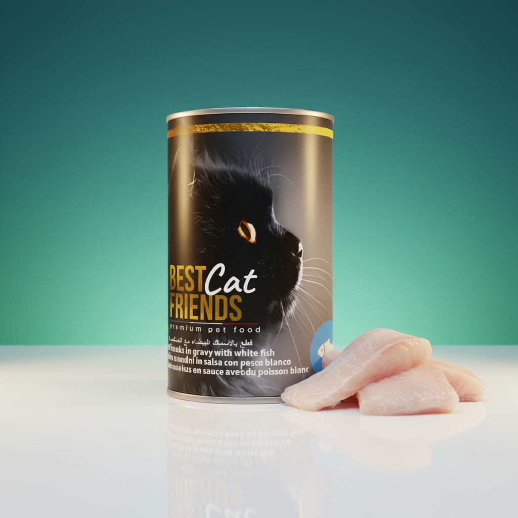 Best Cat Friends White Fish 415g