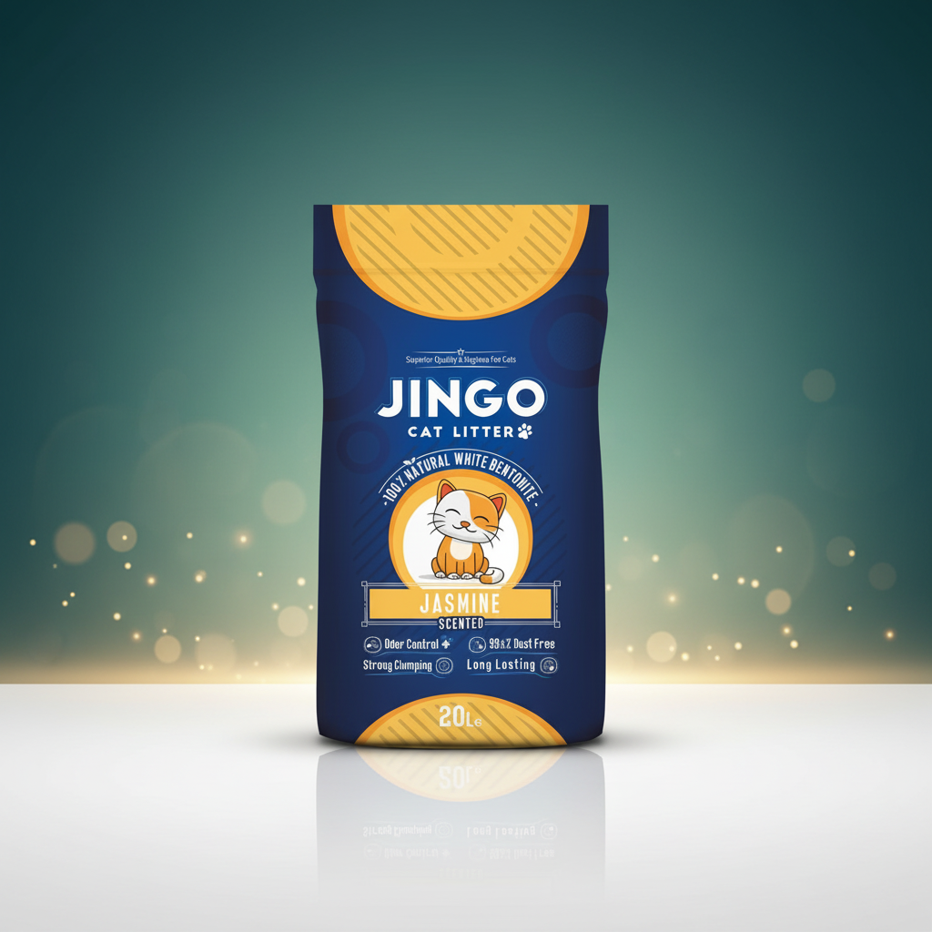 رمل جينغو برائحة الياسمين | JINGO Jasmine Scented Cat Litter