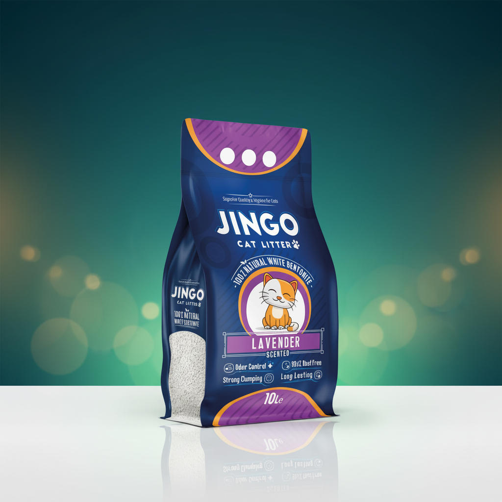 رمل جينغو برائحة اللافندر | JINGO Lavender Scented Cat Litter