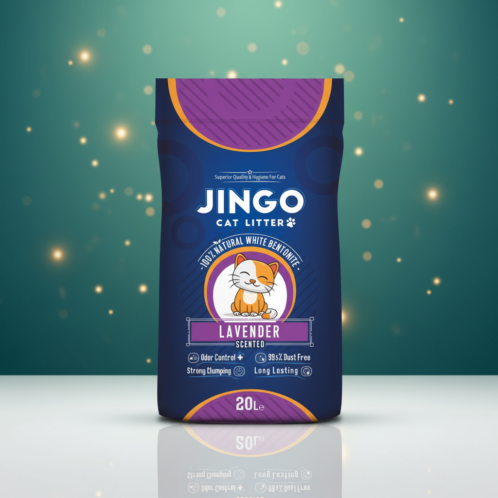 رمل جينغو برائحة اللافندر | JINGO Lavender Scented Cat Litter