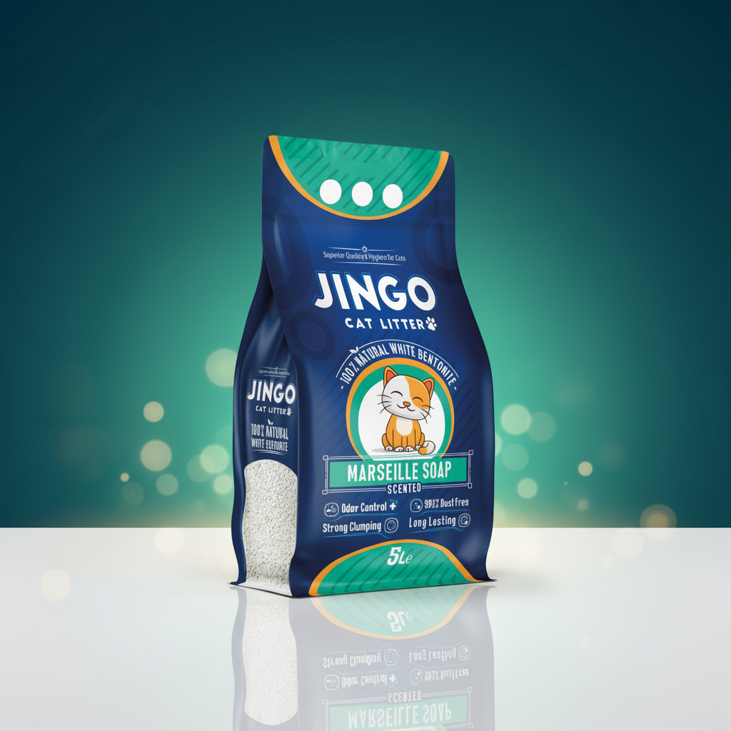 رمل جينغو برائحة صابون مرسيليا | JINGO Marseille Soap Scented Cat Litter